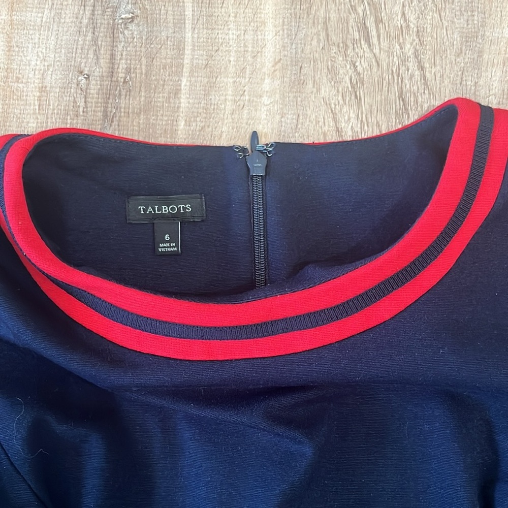 Talbots | Ponte Navy Shift Dress - Picture 4 of 6